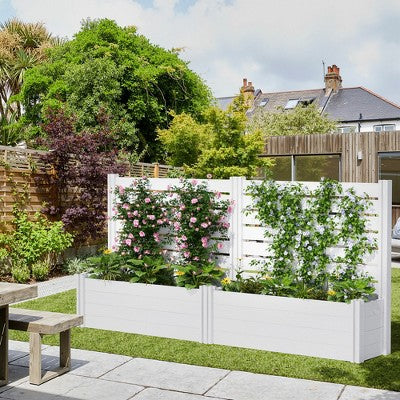 Grzadke PVC z trejażem i palikami, 259 x 122 cm