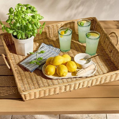 Okrągła doniczka z żywicy 20,3 cm czarna