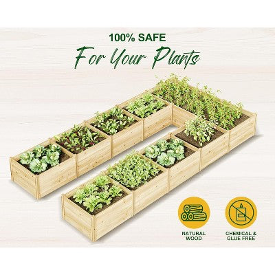 Podwyzszona grzadke U-ksztaltna, 229 x 457 x 49,8 cm