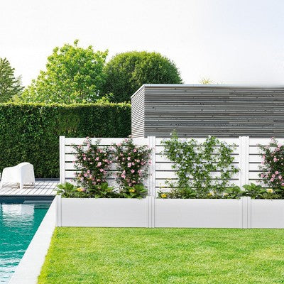 Grzadke PVC z trejażem i palikami, 259 x 122 cm