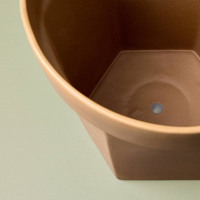 Dwie małe doniczki z żywicy 10 cm czerwone